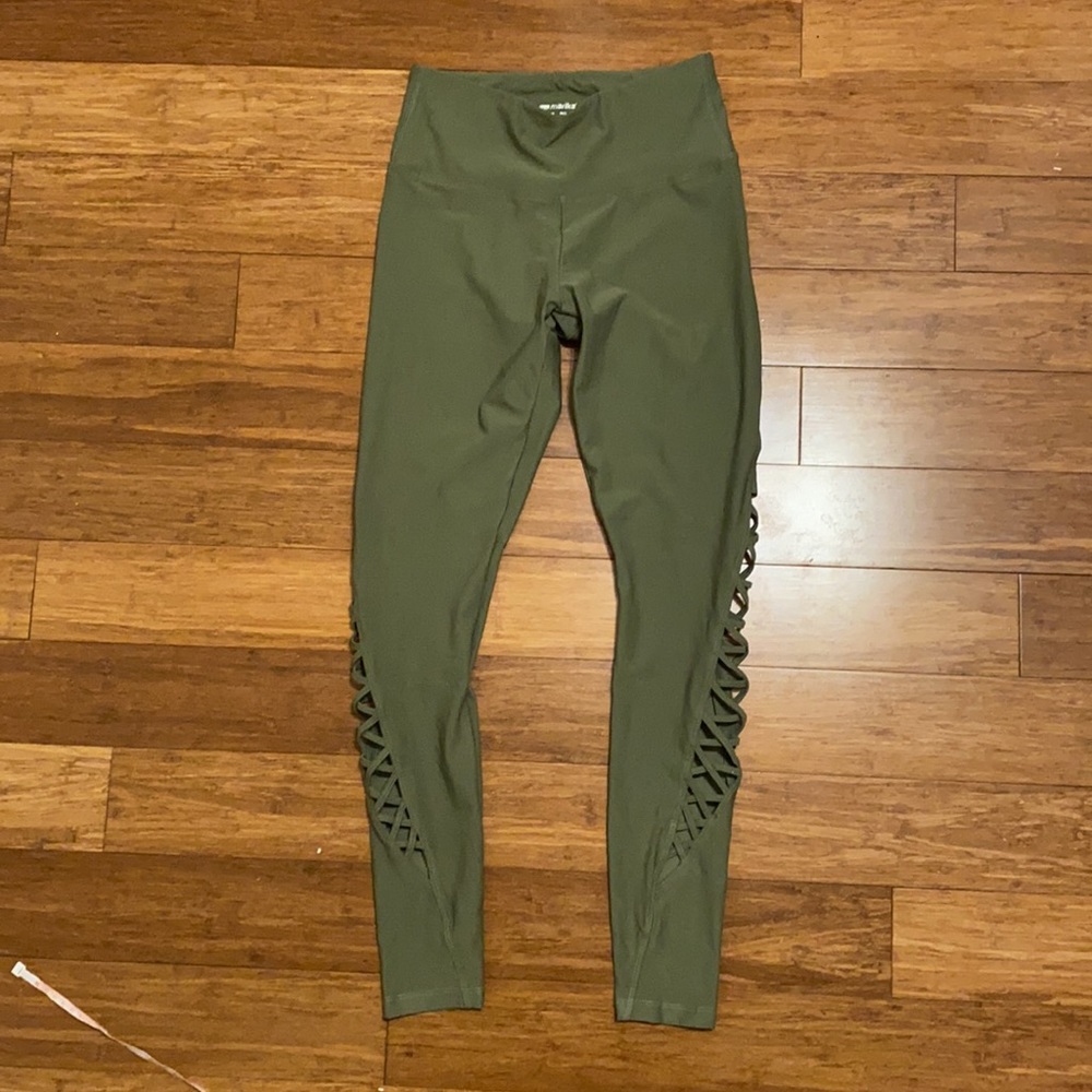 Marika Green Cut Out Leggings